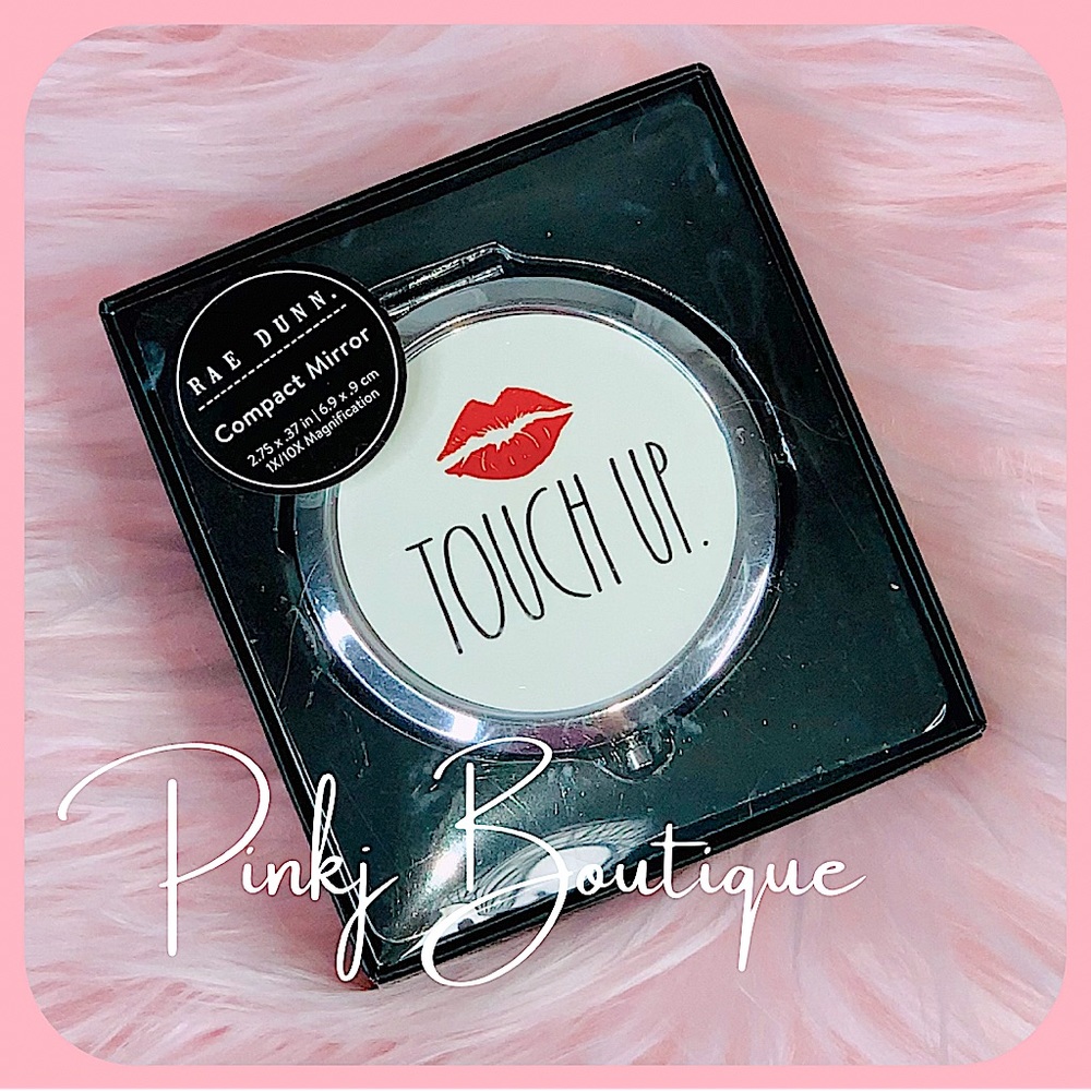 💗💋{TOUCH UP} Rae Dunn Fashion Double Sided Beauty | Compact Magnifying Mirror!